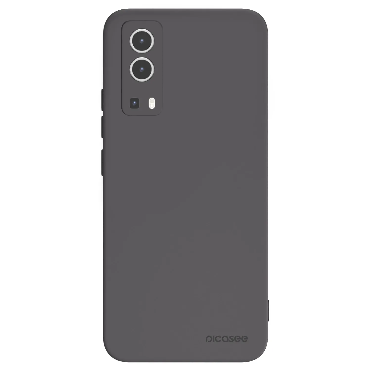 Picasee Vivo Y72 5G Hülle - Schwarzes Silikon - Clear