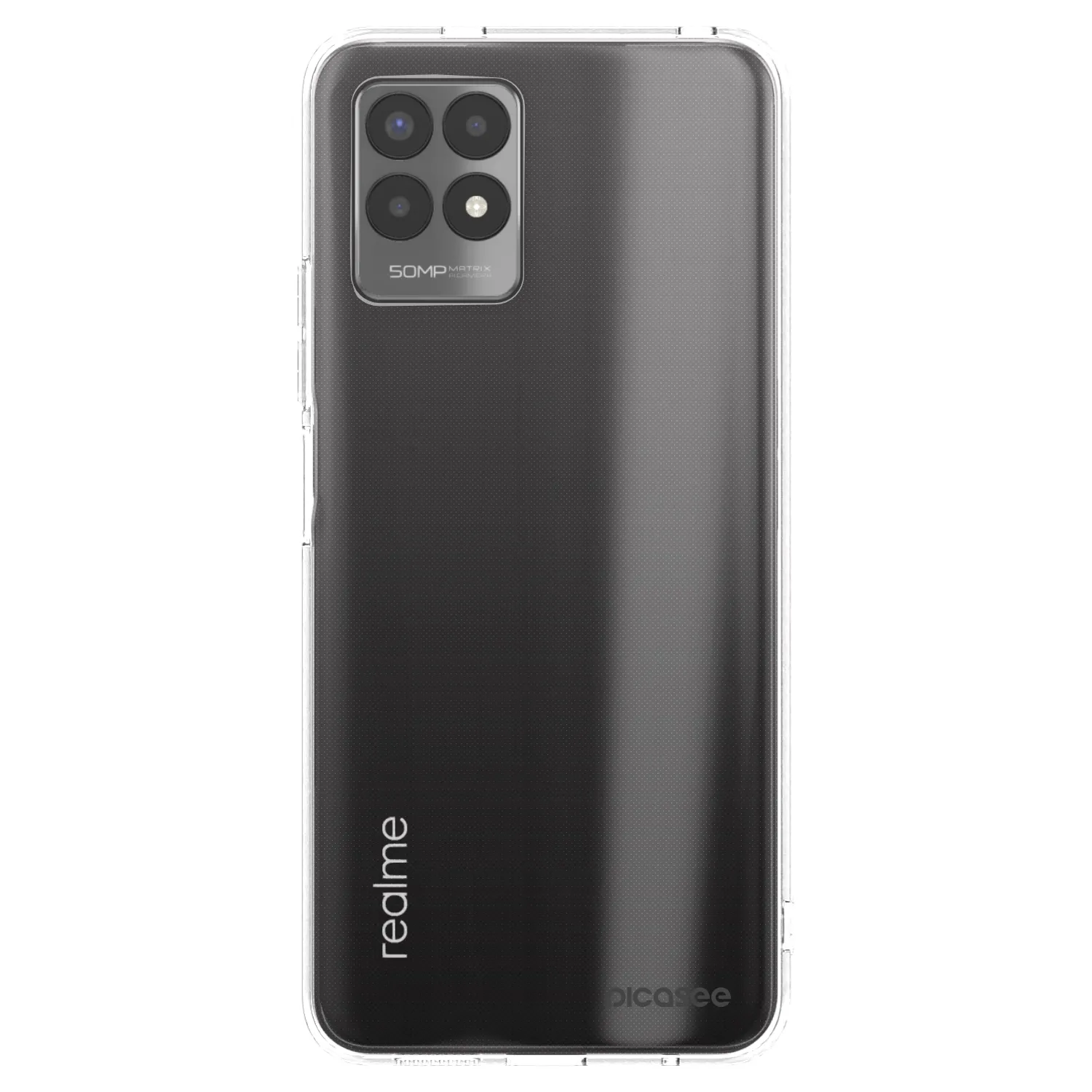 Picasee Realme 8i Hülle - Transparentes Silikon - Clear