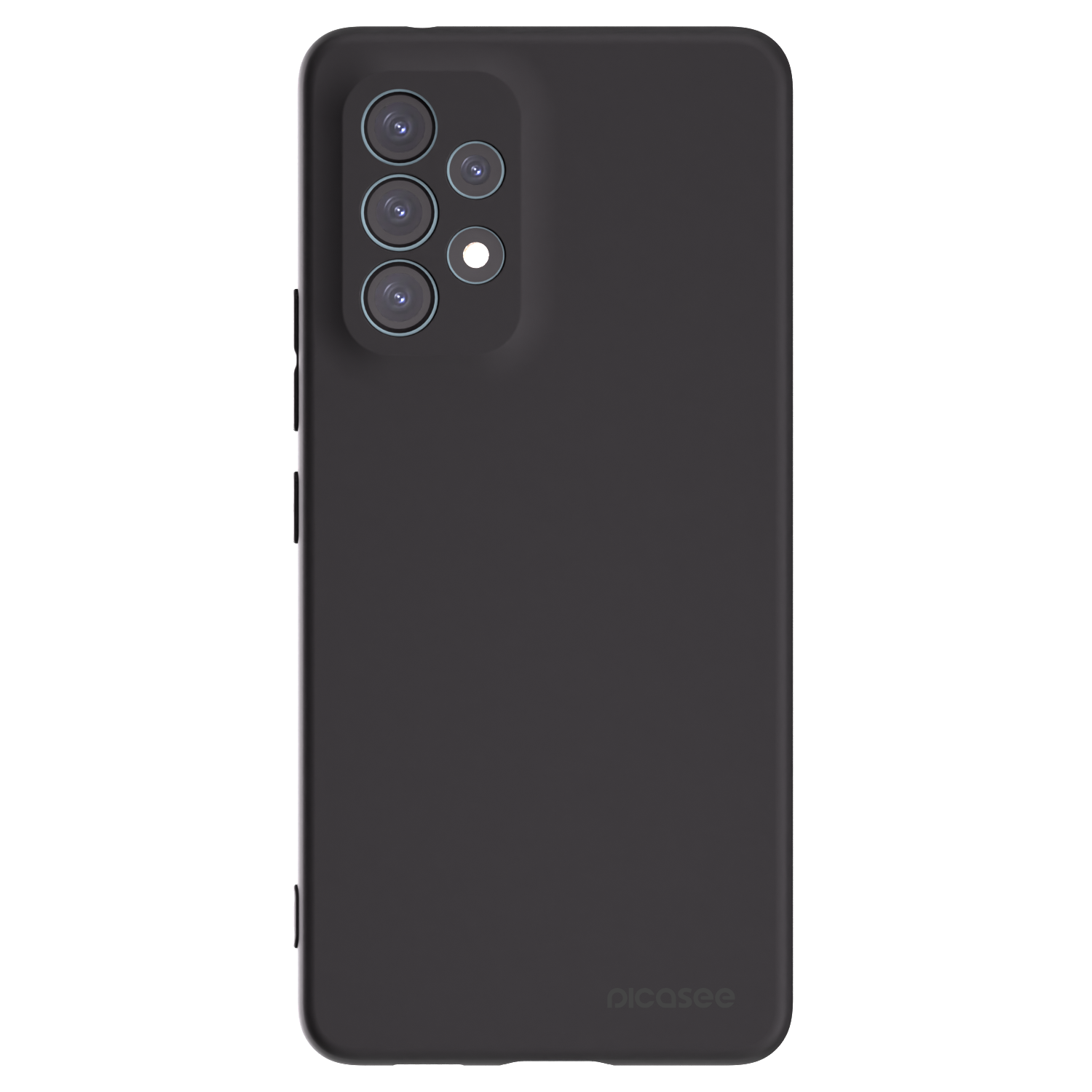 Picasee Samsung Galaxy A53 5G A536 Hülle - Schwarzes Silikon - Clear