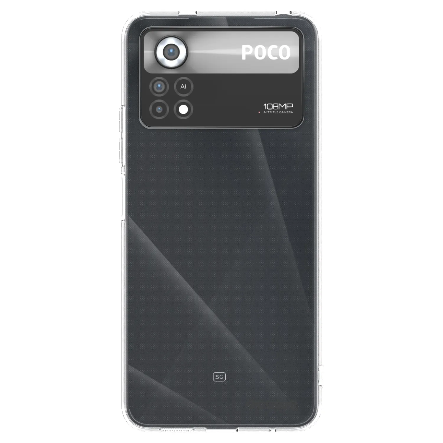 Picasee Xiaomi Poco X4 Pro 5G Hülle - Transparentes Silikon - Clear
