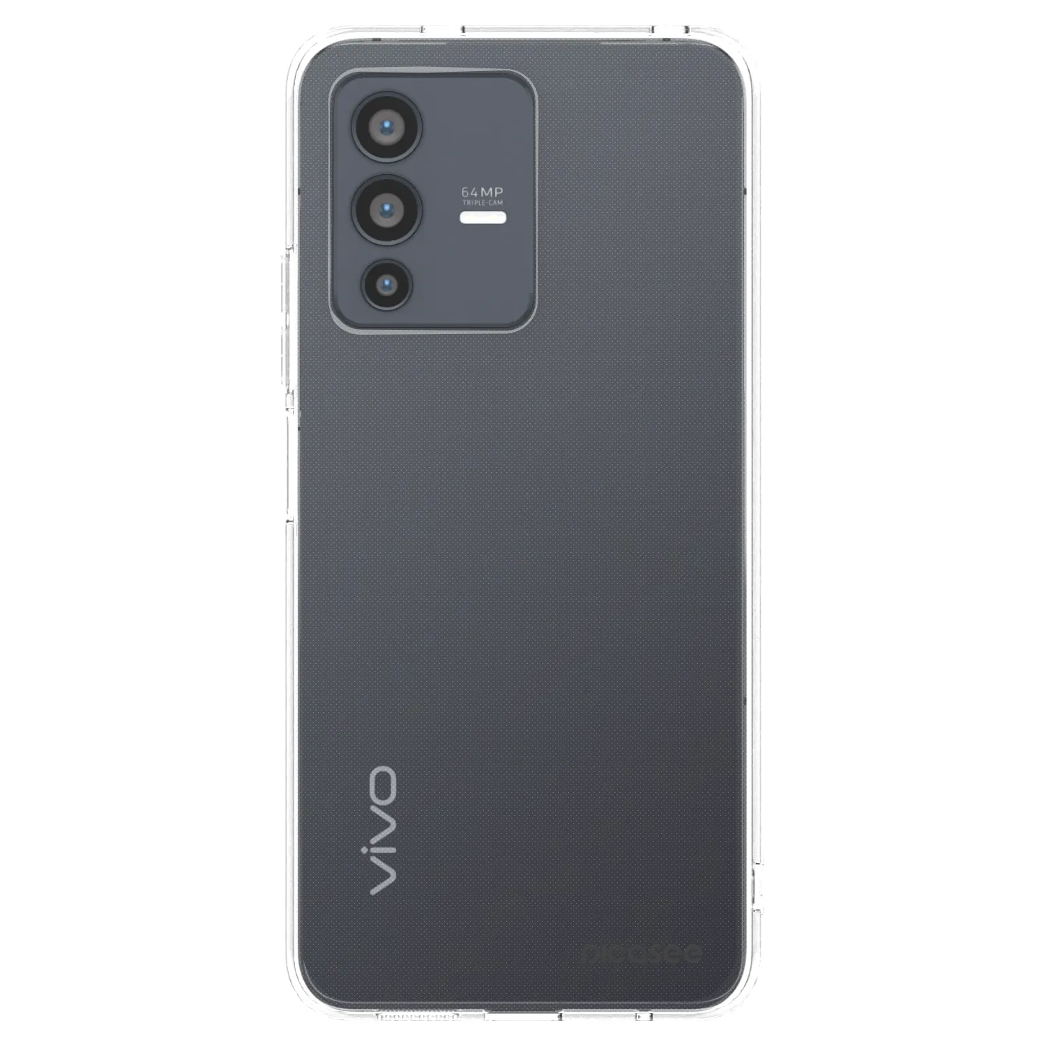 Picasee Vivo V23 5G Hülle - Transparentes Silikon - Clear