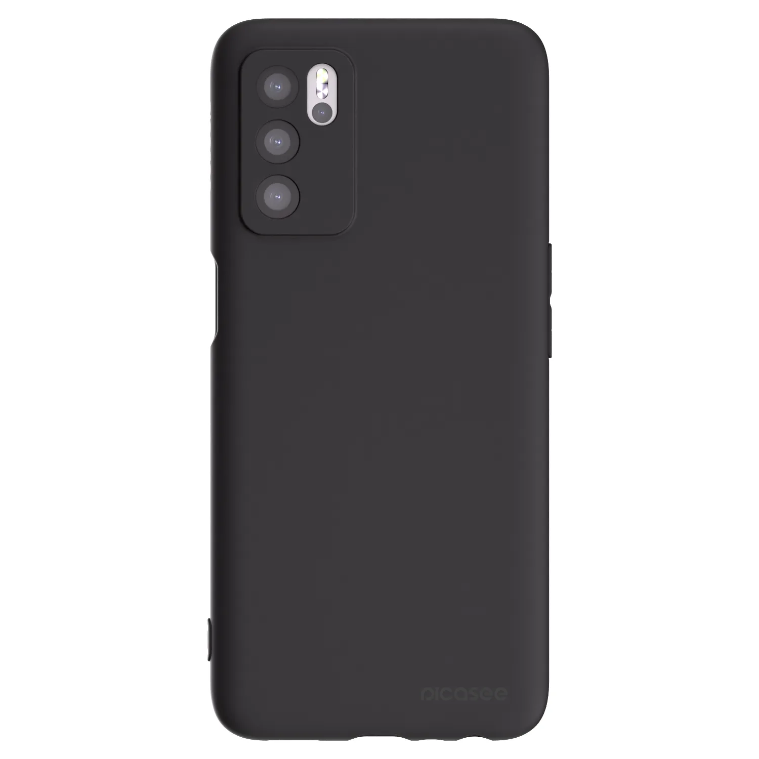 Picasee OPPO A16s Hülle - Schwarzes Silikon - Clear