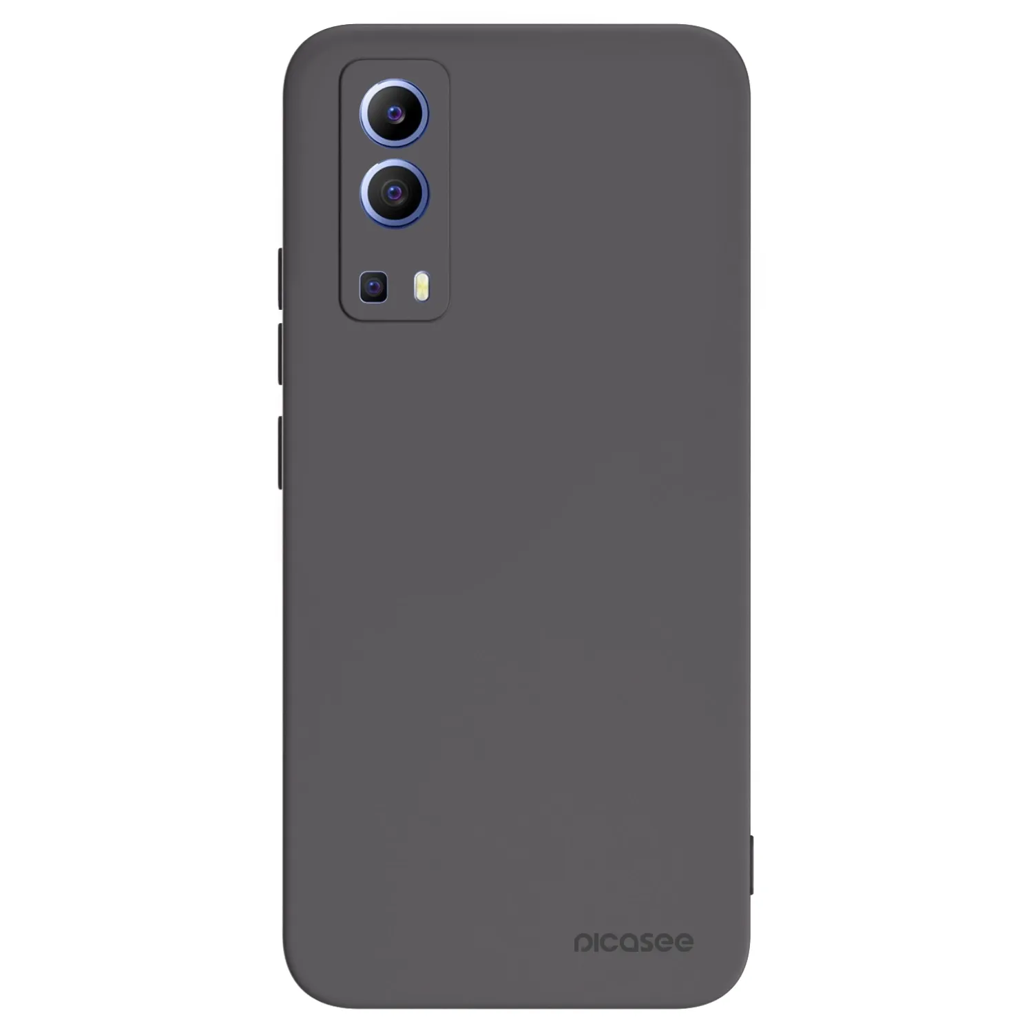 Picasee Vivo Y52 5G Hülle - Schwarzes Silikon - Clear