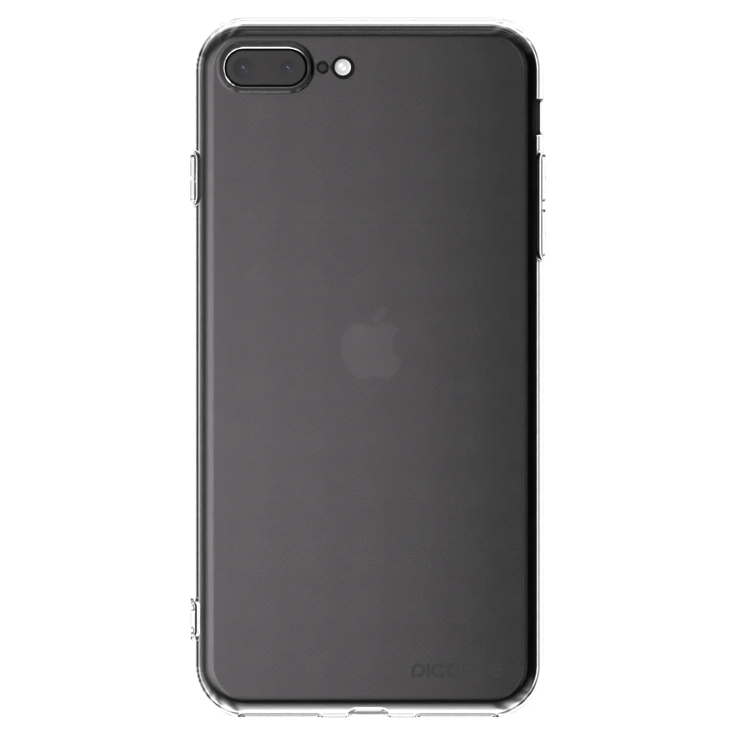 Picasee Apple iPhone 8 Plus Hülle - Transparentes Silikon - Clear