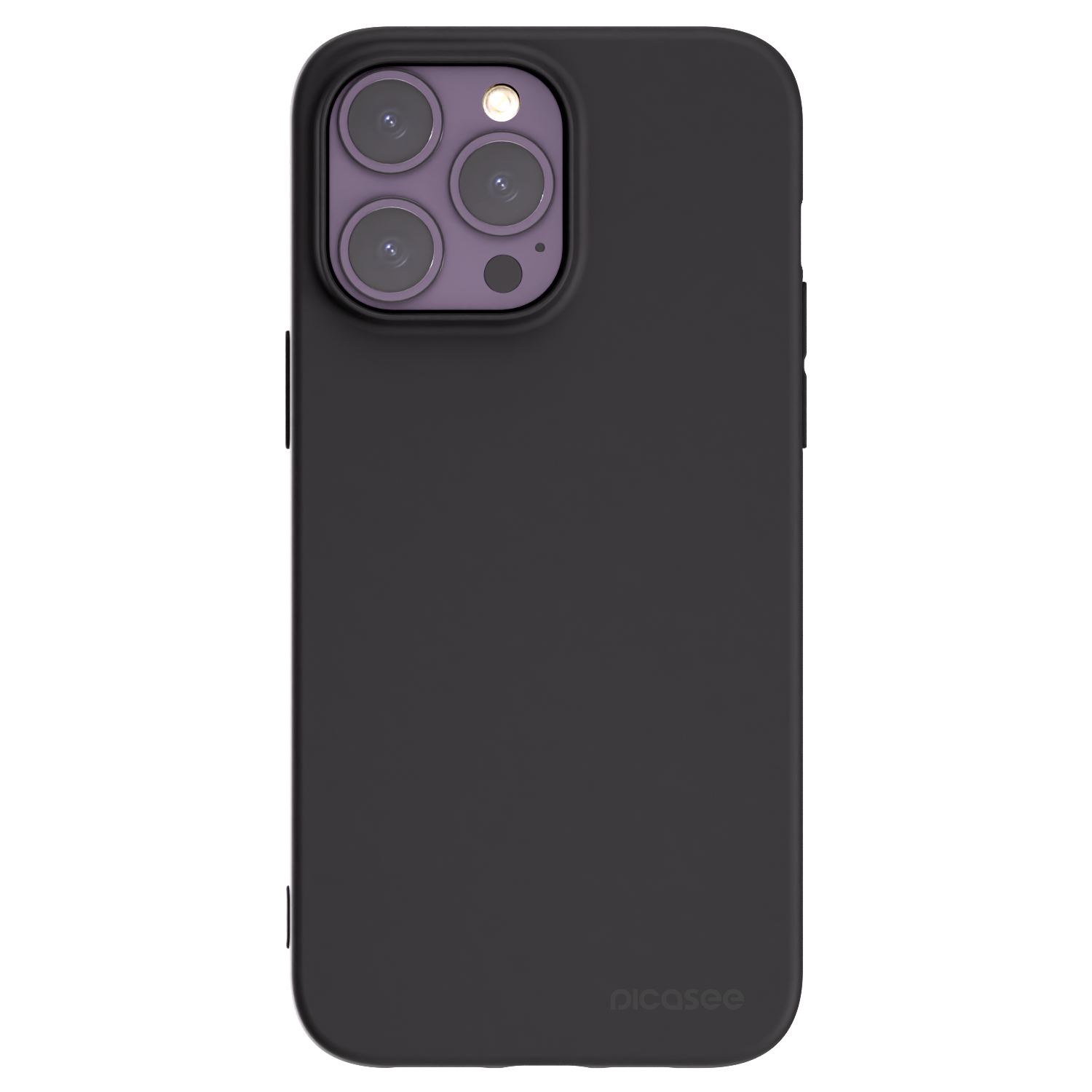 Picasee Apple iPhone 14 Pro Max Hülle - Schwarzes Silikon - Clear