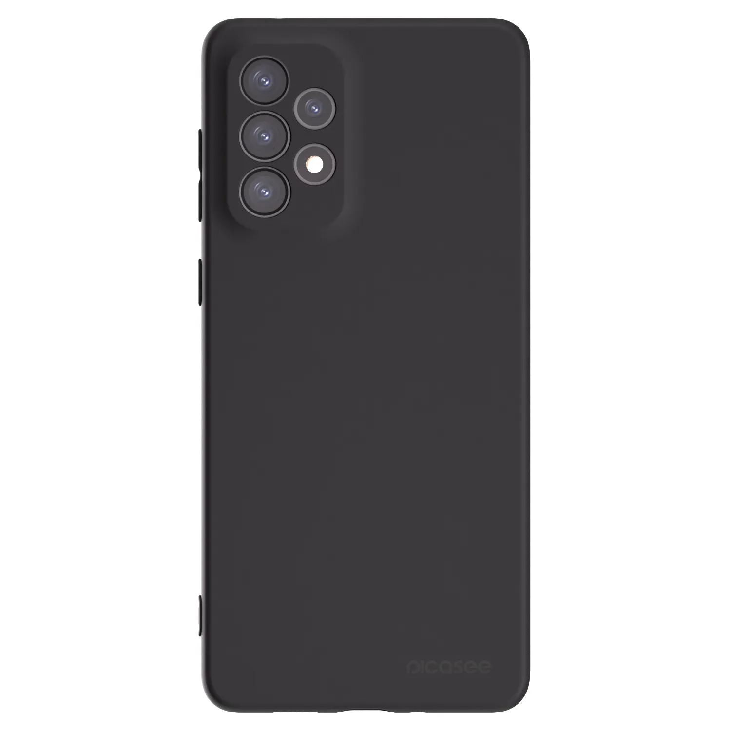 Picasee Samsung Galaxy A73 5G Hülle - Schwarzes Silikon - Clear