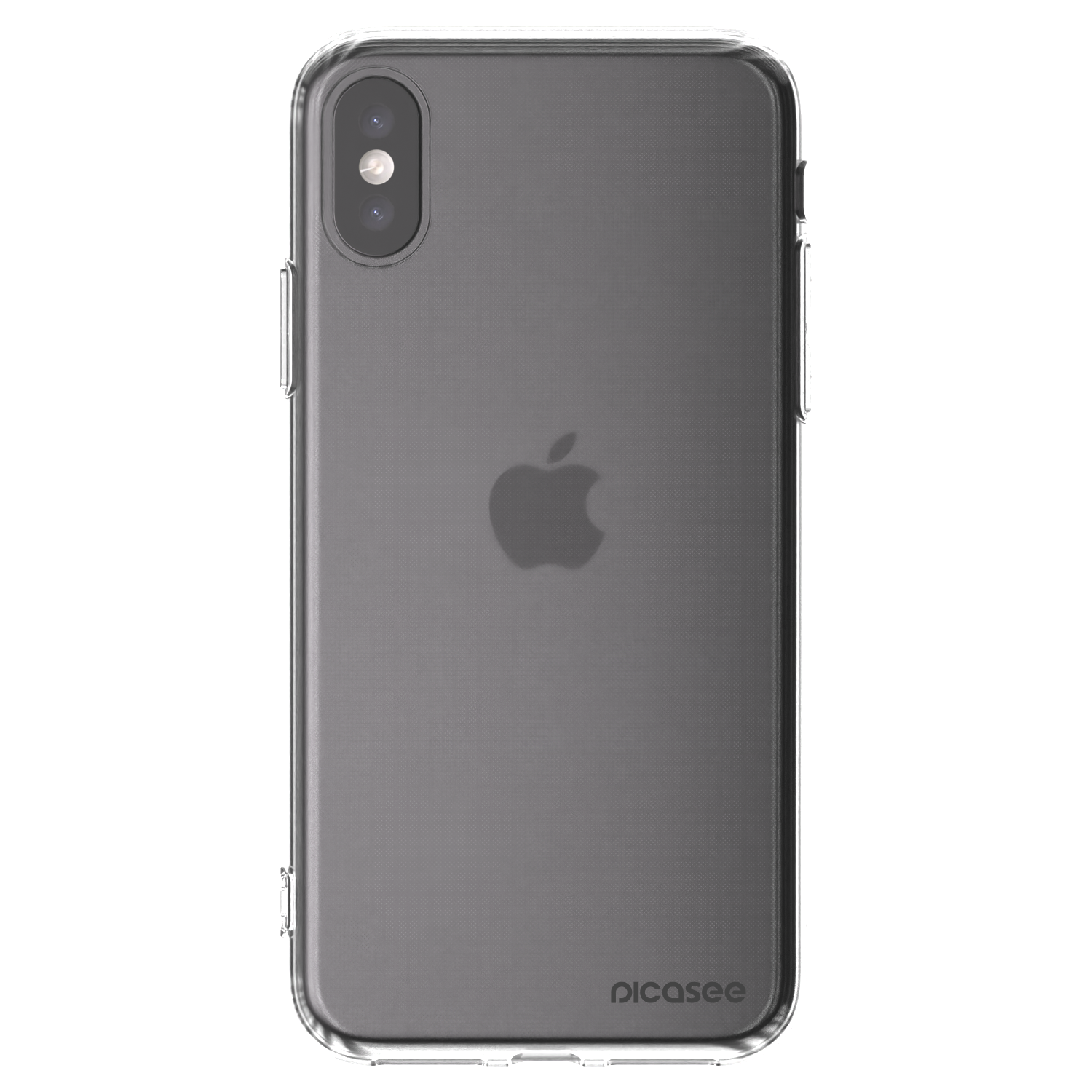 Picasee Apple iPhone X/XS Hülle - Transparentes Silikon - Clear