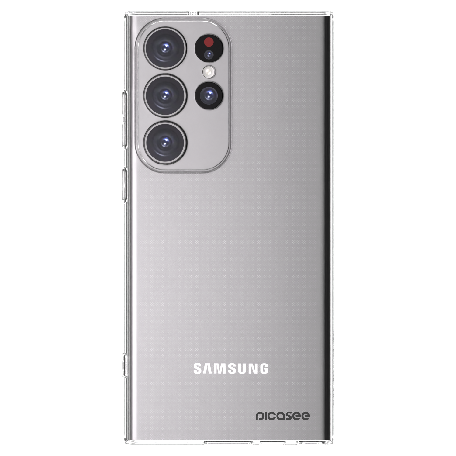 Picasee Samsung Galaxy S23 Ultra 5G Hülle - Transparentes Silikon - Clear