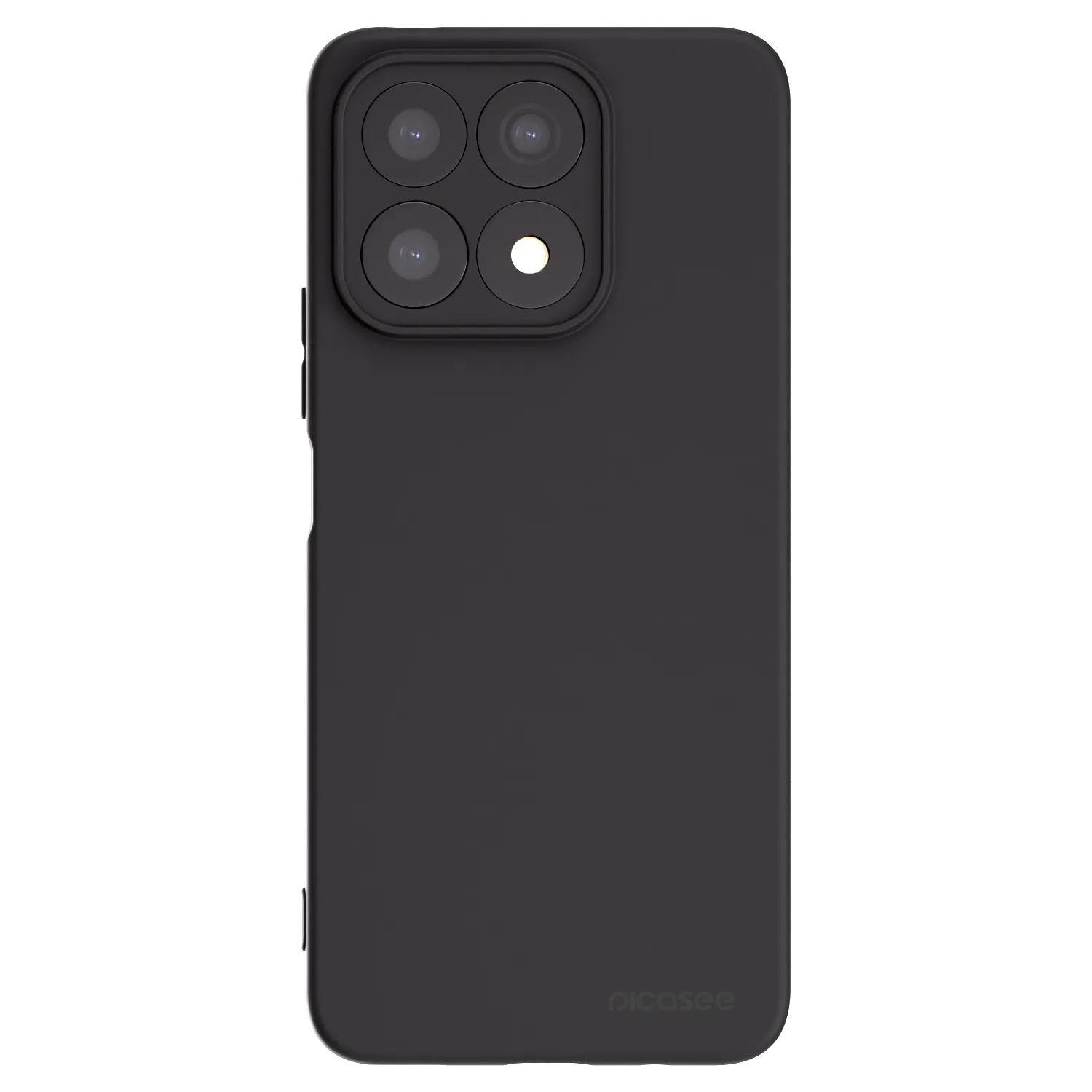 Picasee Honor X8a Hülle - Schwarzes Silikon - Clear