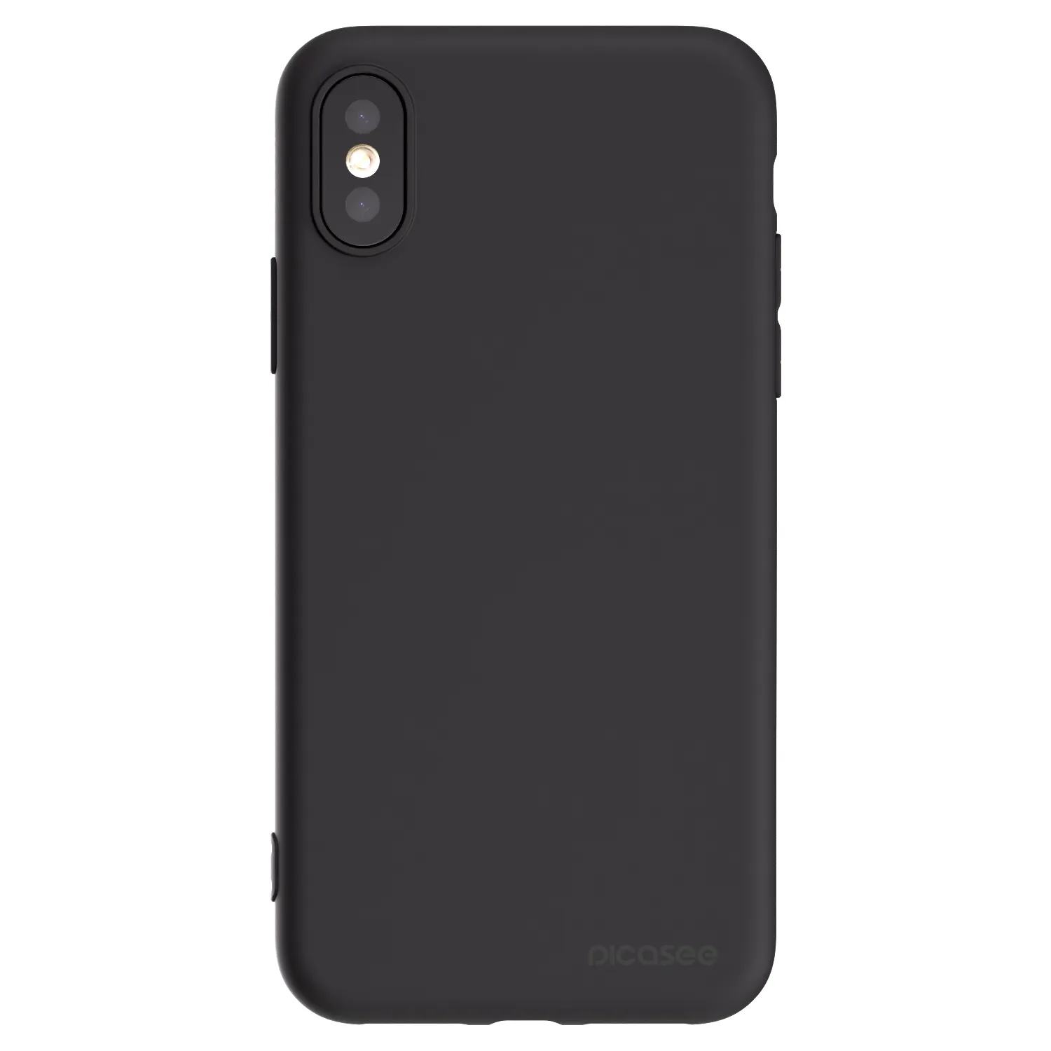 Picasee Apple iPhone X/XS Hülle - Schwarzes Silikon - Clear