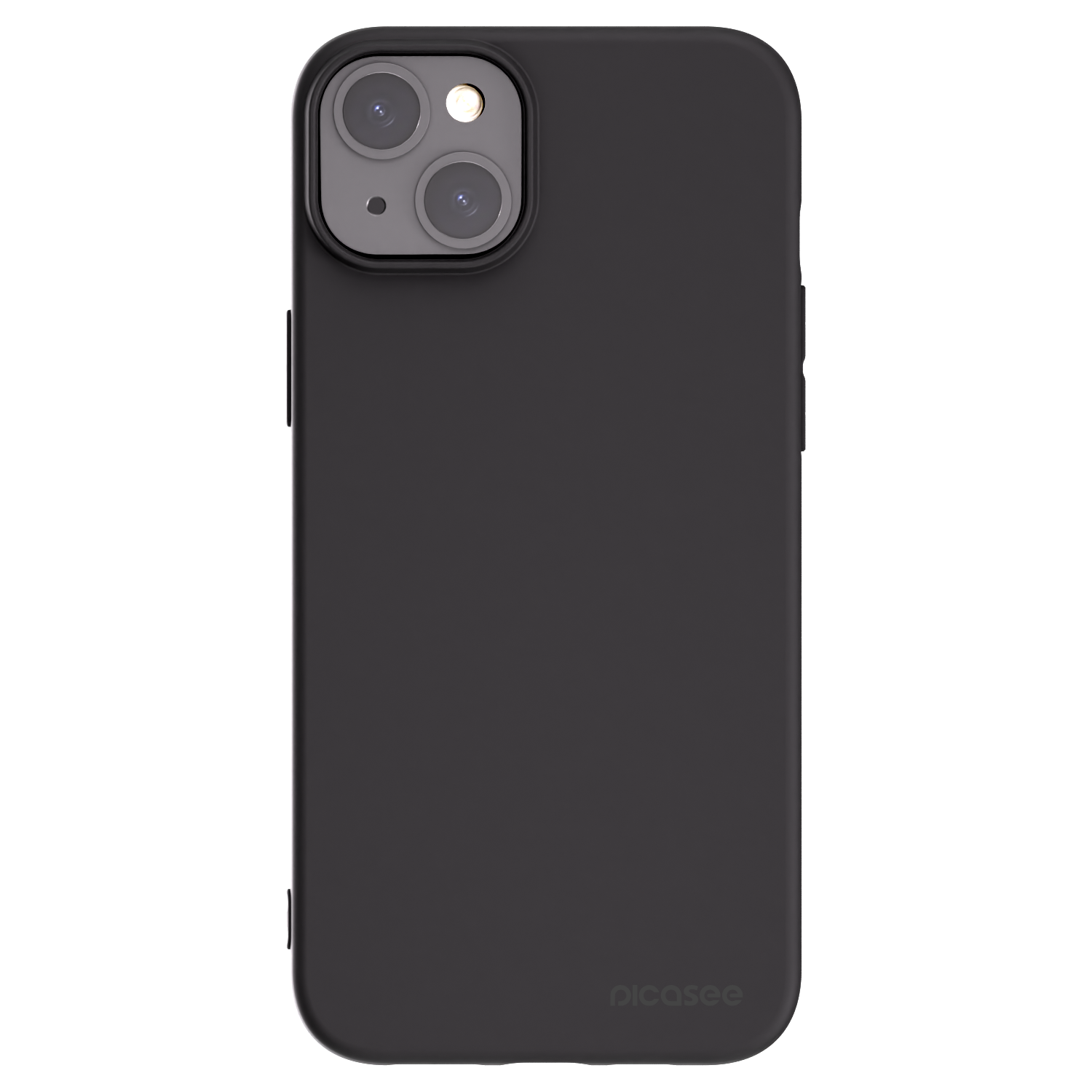Picasee Apple iPhone 15 Plus Hülle - Schwarzes Silikon - Clear