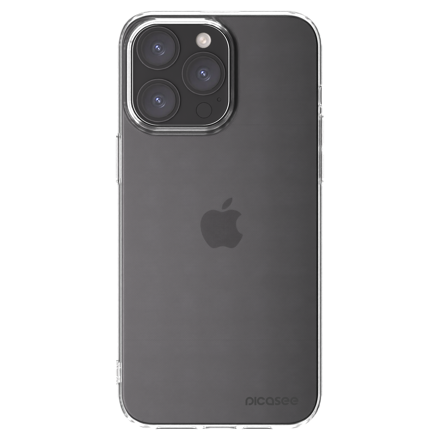 Picasee Apple iPhone 15 Pro Max Hülle - Transparentes Silikon - Clear