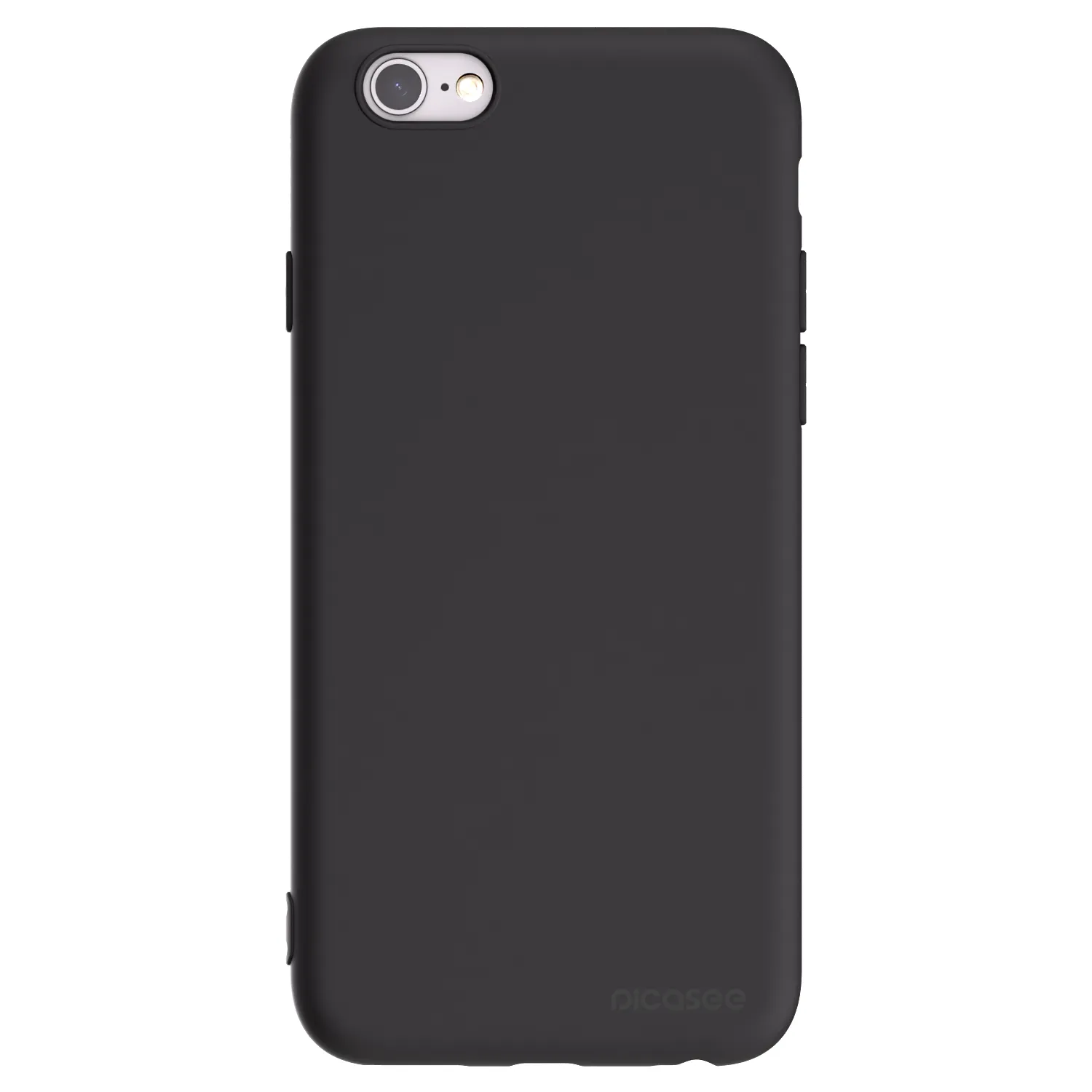 Picasee Apple iPhone 6/6S Hülle - Schwarzes Silikon - Clear