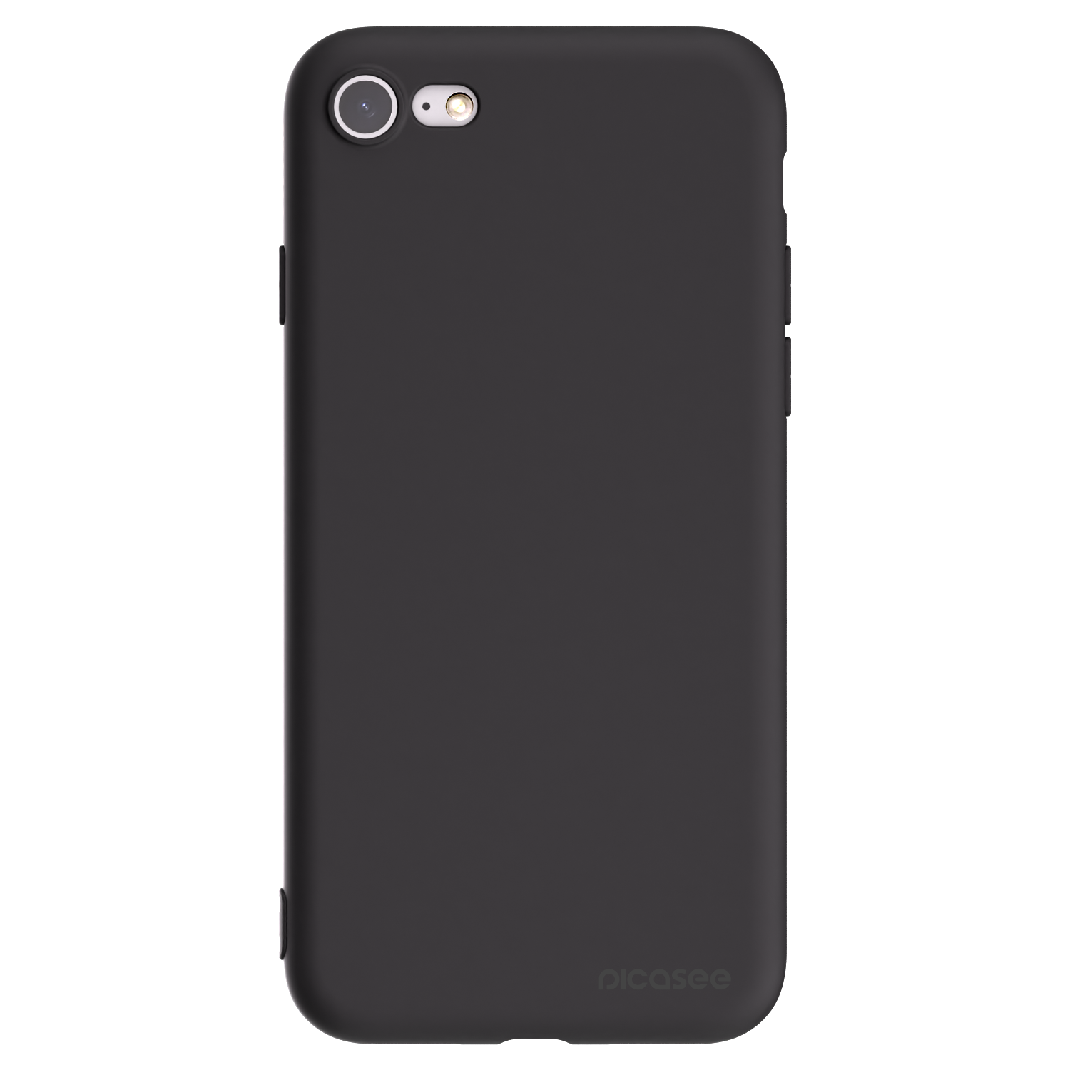 Picasee Apple iPhone 7 Hülle - Schwarzes Silikon - Clear