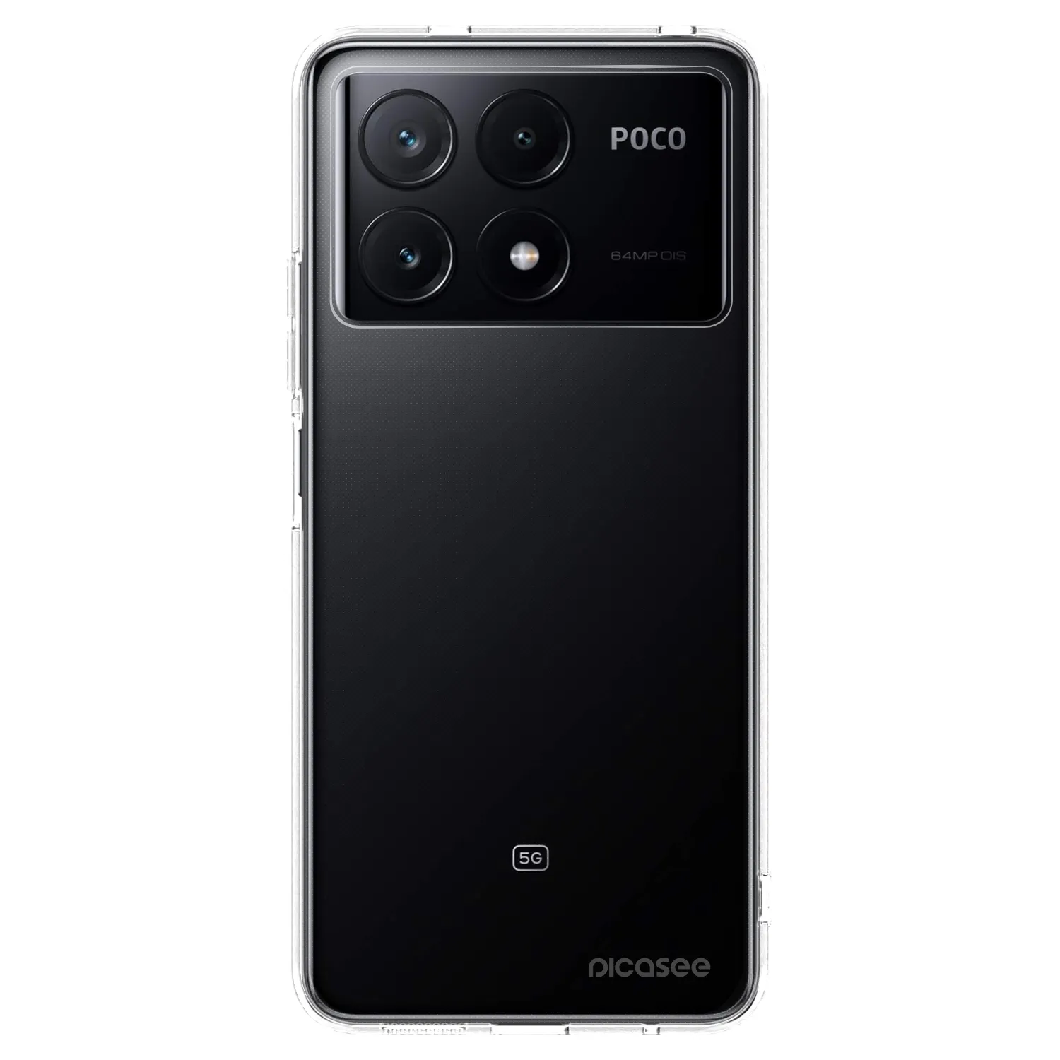 Picasee Xiaomi Poco X6 Pro Hülle - Transparentes Silikon - Clear