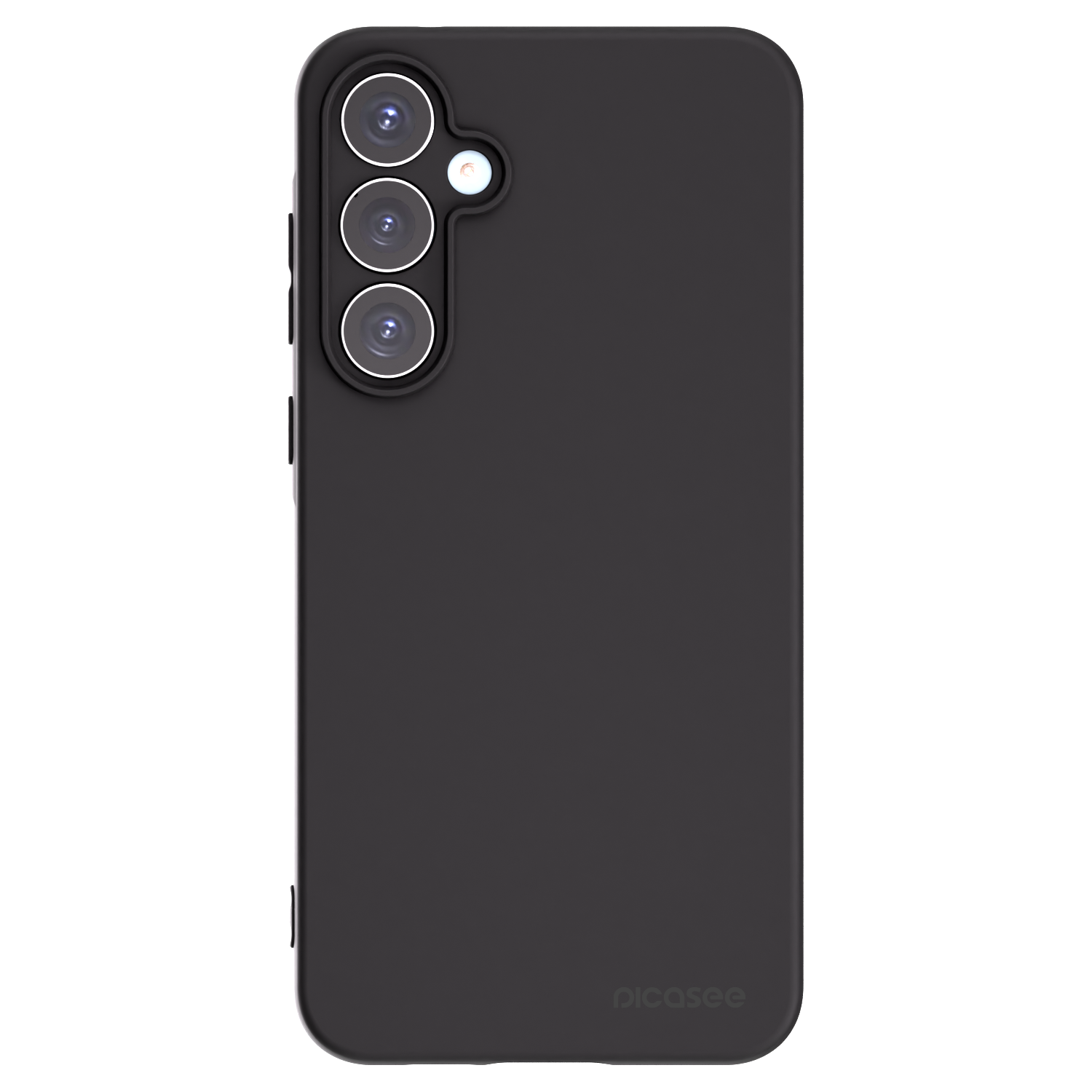 Picasee Samsung Galaxy A55 5G A556B Hülle - Schwarzes Silikon - Clear