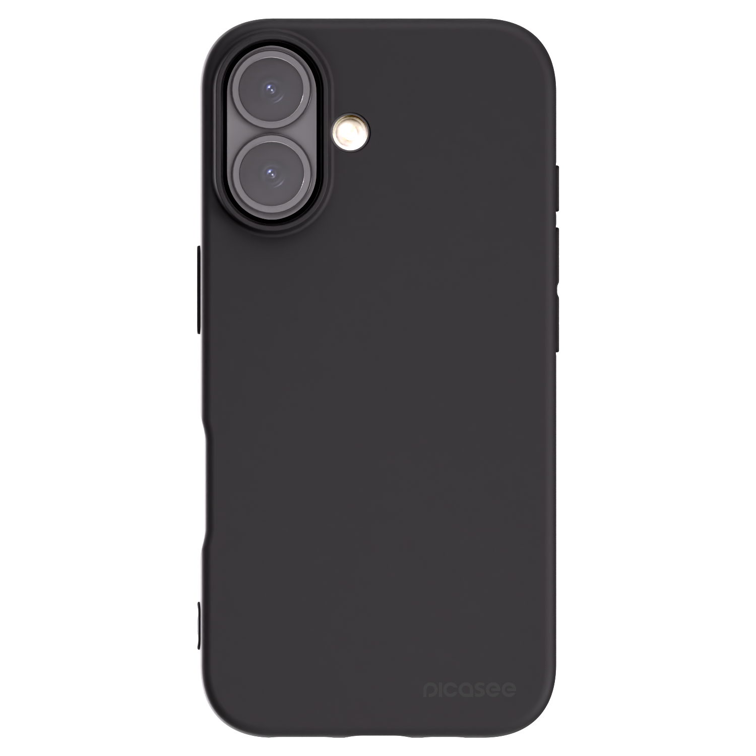 Picasee Apple iPhone 16 Hülle - Schwarzes Silikon - Clear