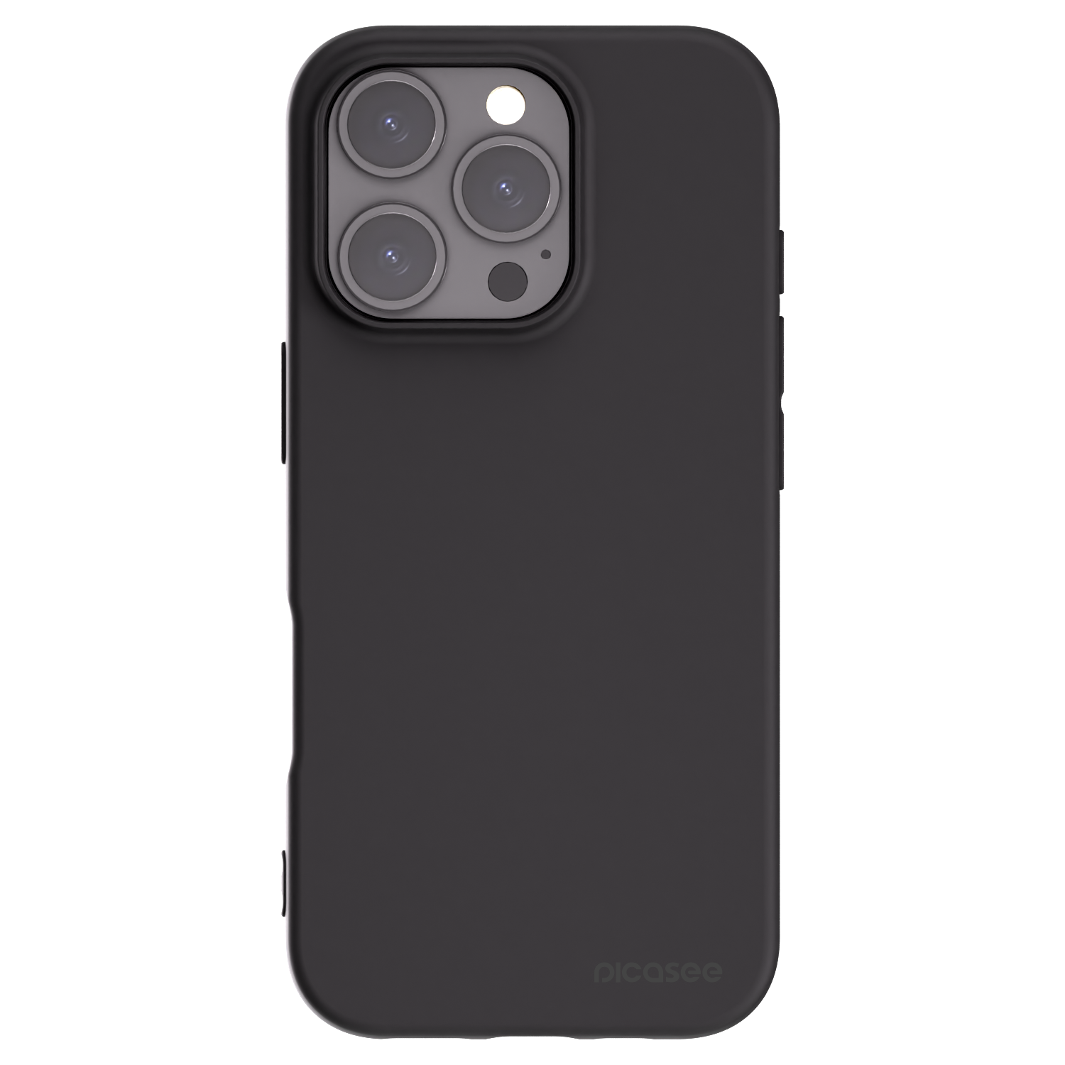 Picasee Apple iPhone 16 Pro Hülle - Schwarzes Silikon - Clear
