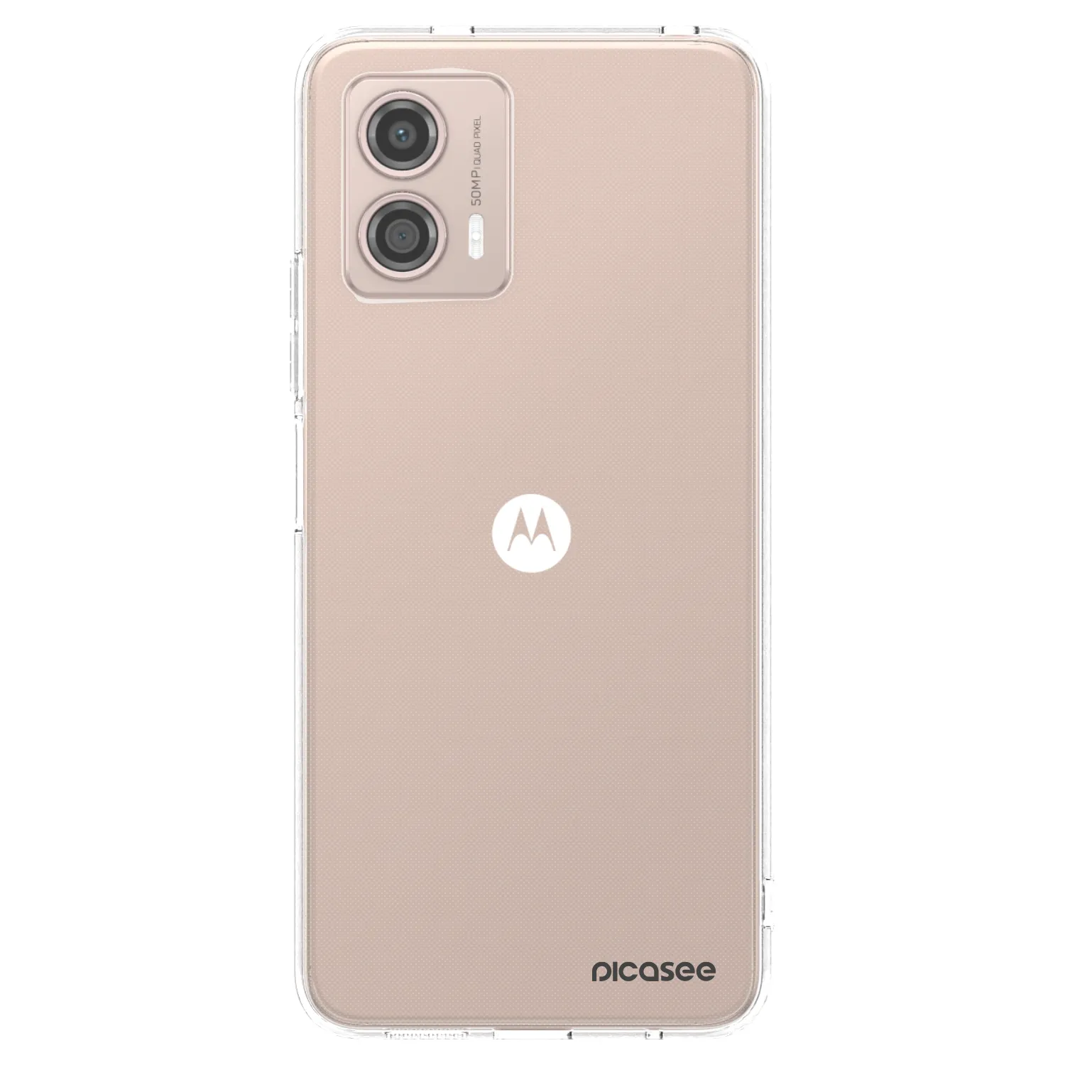 Picasee Motorola Moto G53 5G Hülle - Transparentes Silikon - Clear