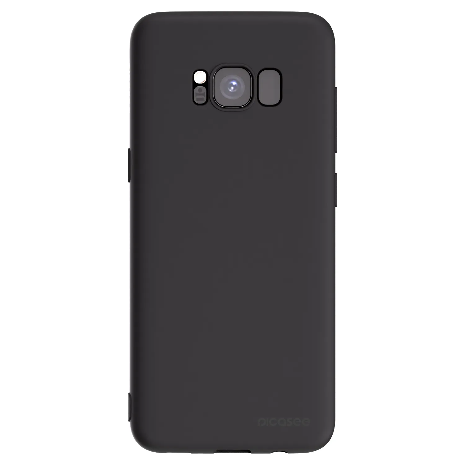 Picasee Samsung Galaxy S8 G950F Hülle - Schwarzes Silikon - Clear