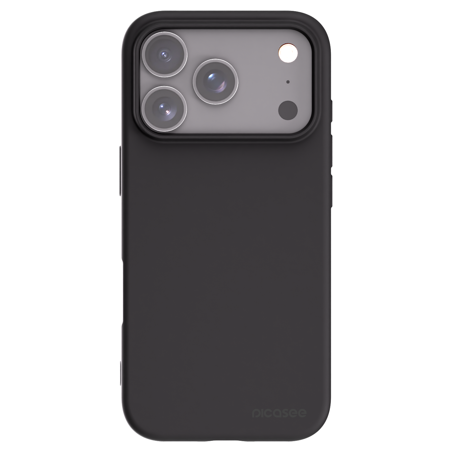 Picasee Apple iPhone 17 Pro Hülle - Schwarzes Silikon - Clear