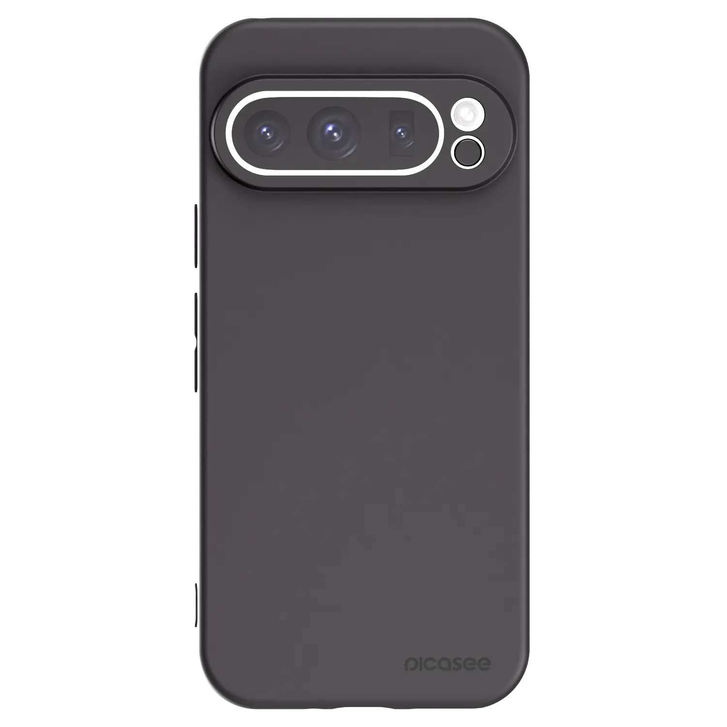 Picasee Google Pixel 9 Pro XL Hülle - Schwarzes Silikon - Clear