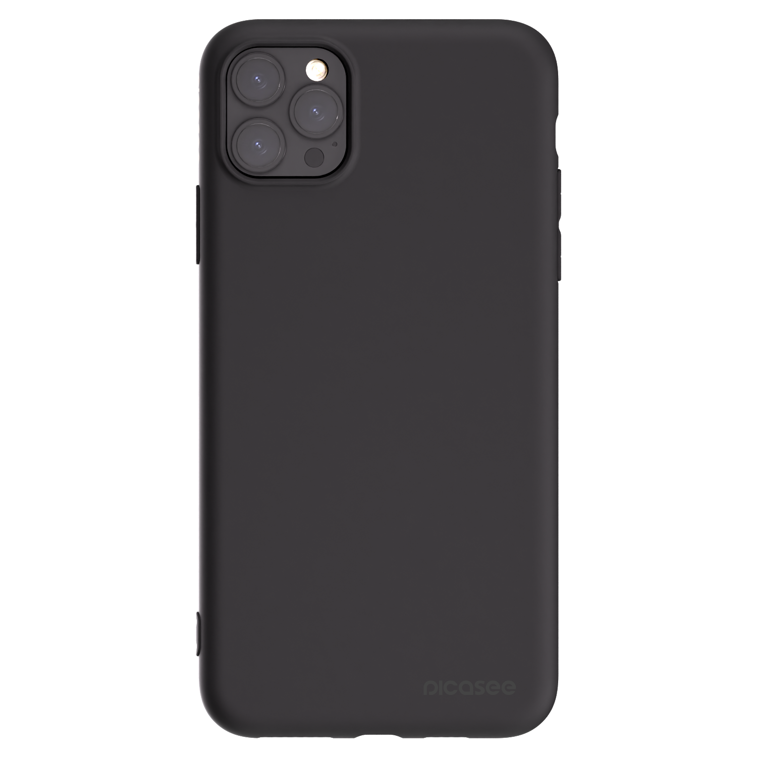 Picasee Apple iPhone 11 Pro Max Hülle - Schwarzes Silikon - Clear