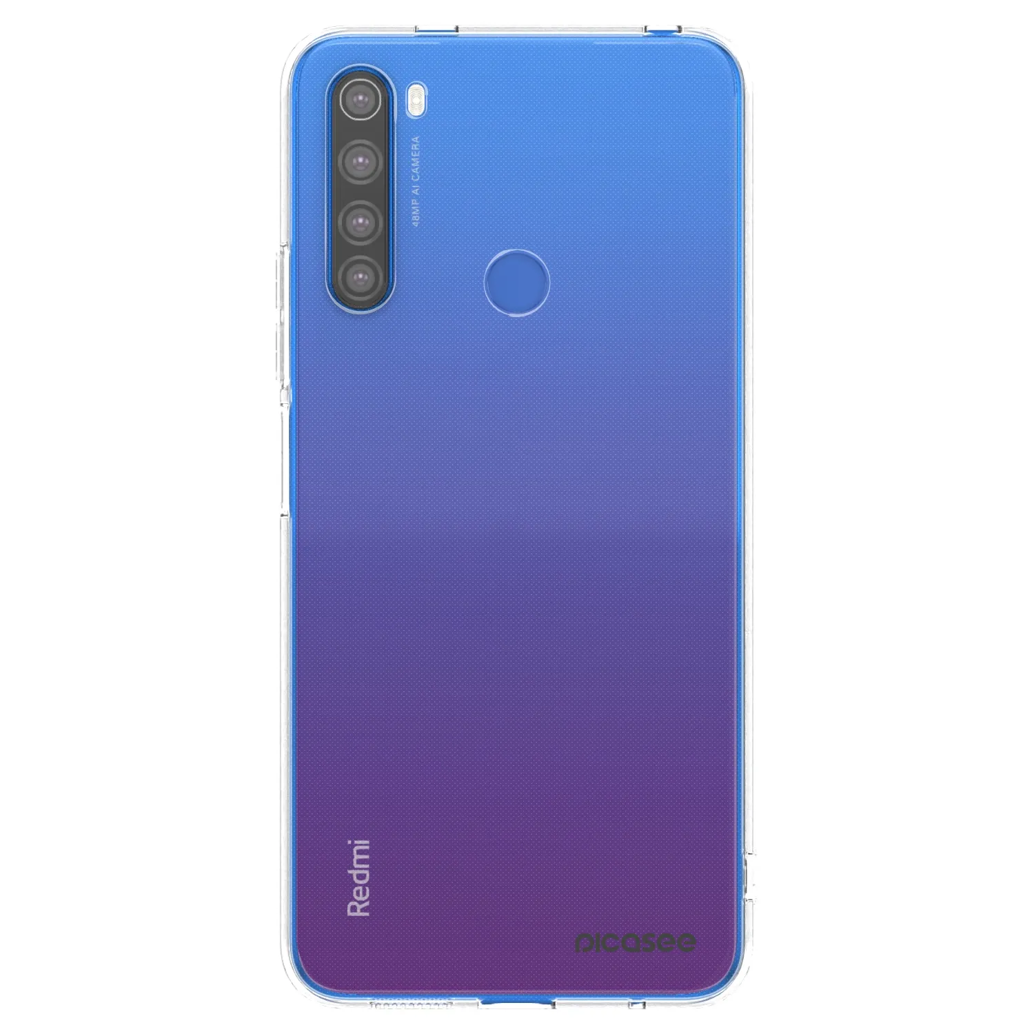 Picasee Xiaomi Redmi Note 8T Hülle - Transparentes Silikon - Clear