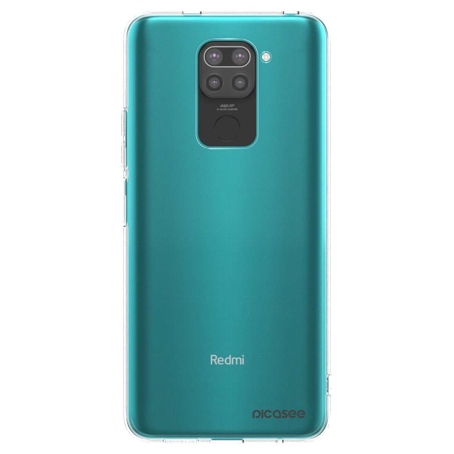 Picasee Xiaomi Redmi Note 9 Hülle - Schwarzes Silikon - Clear