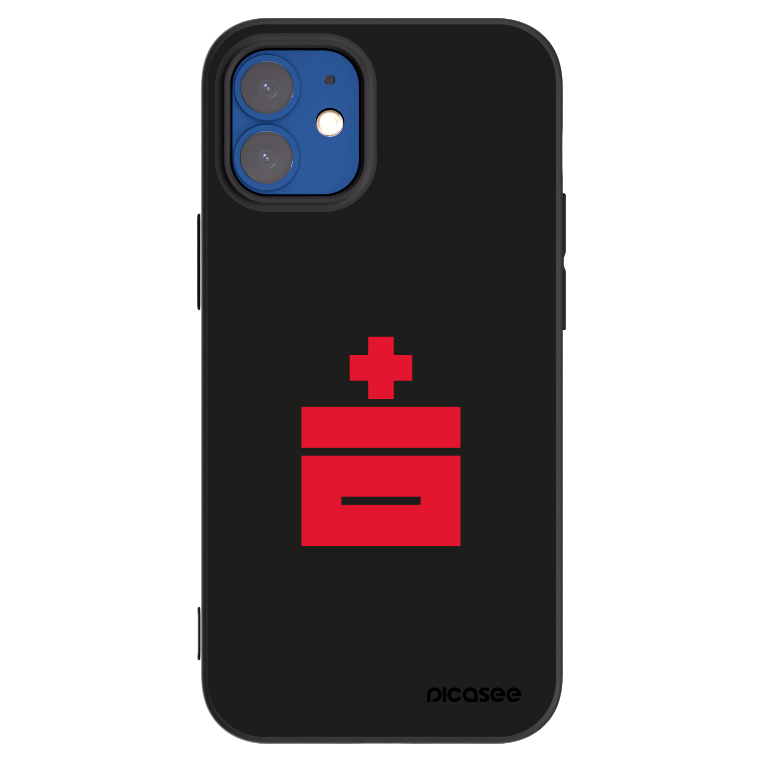 Picasee Apple iPhone 12 mini Hülle - Schwarzes Silikon - Le Plastenciaga