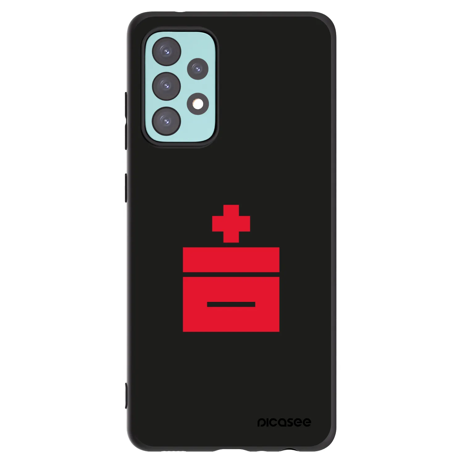 Picasee Samsung Galaxy A72 A725F Hülle - Schwarzes Silikon - Le Plastenciaga