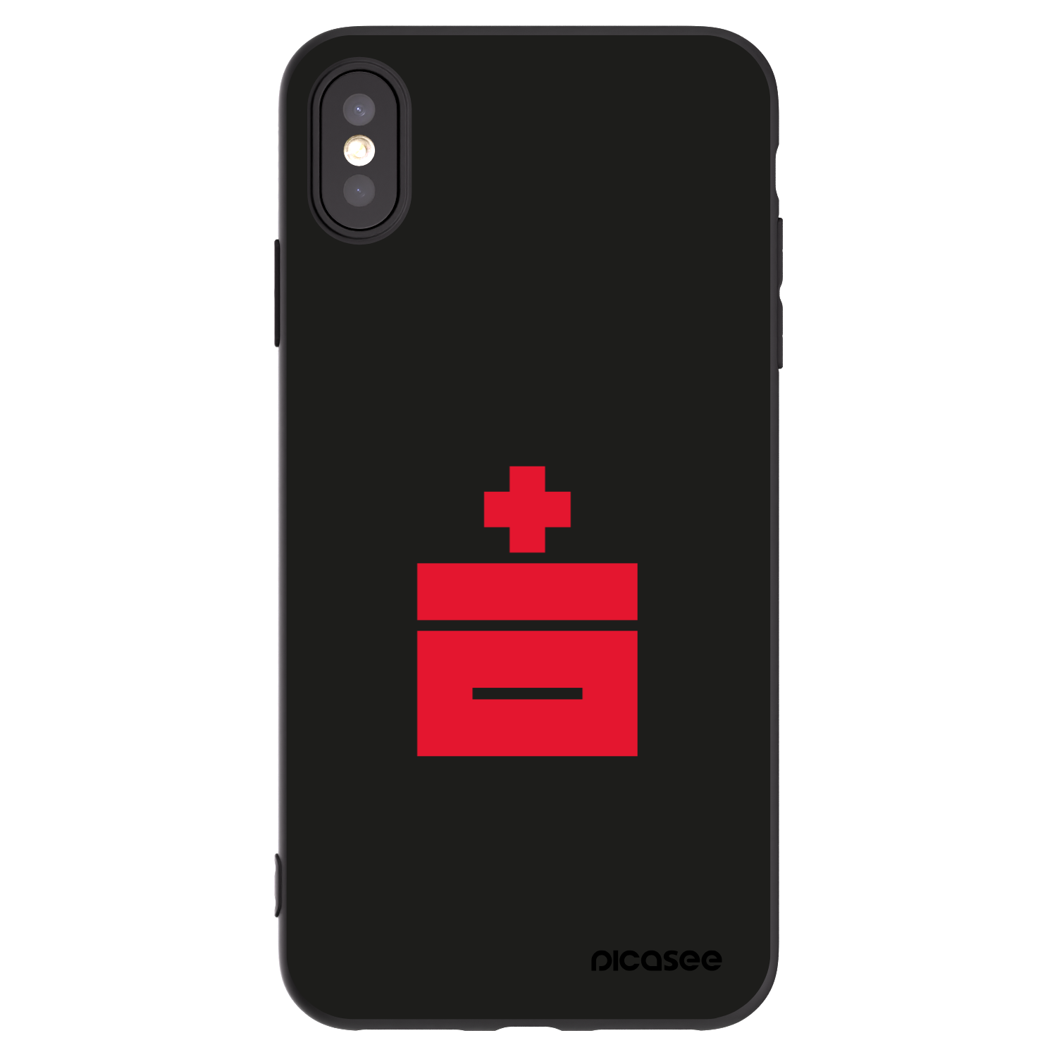 Picasee Apple iPhone XS Max Hülle - Schwarzes Silikon - Le Plastenciaga