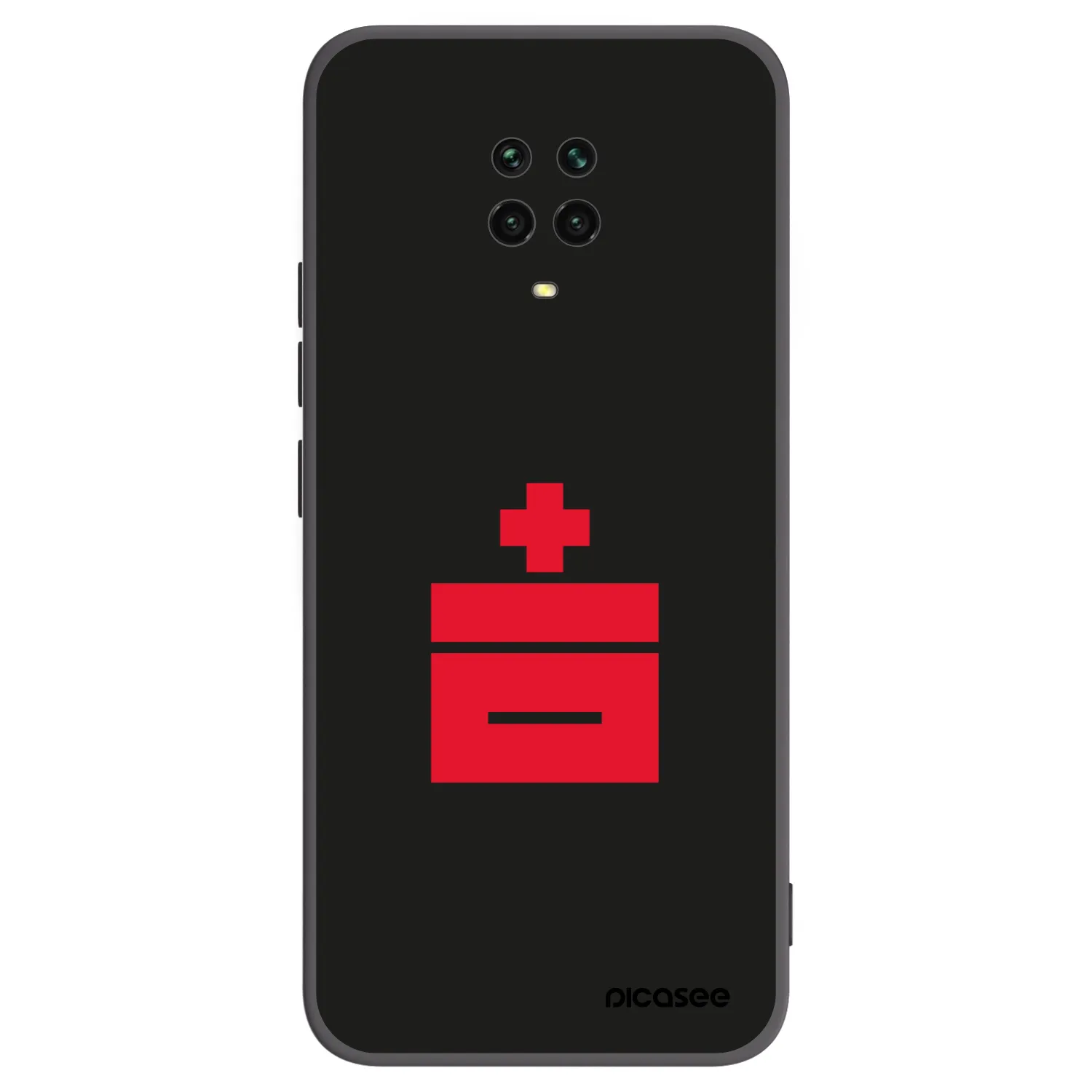 Picasee Xiaomi Redmi Note 9S Hülle - Schwarzes Silikon - Le Plastenciaga