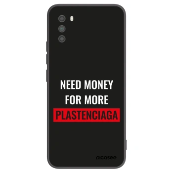 Picasee Xiaomi Poco M3 Hülle - Schwarzes Silikon - More PLASTENCIAGA