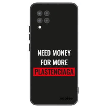Picasee Samsung Galaxy A42 A426B Hülle - Schwarzes Silikon - More PLASTENCIAGA