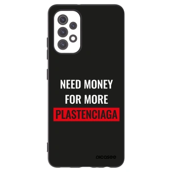 Picasee Samsung Galaxy A32 5G A326B Hülle - Schwarzes Silikon - More PLASTENCIAGA