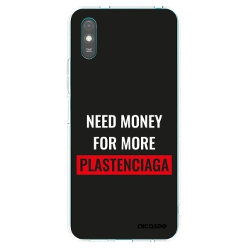 Picasee Xiaomi Redmi 9AT Hülle - Transparentes Silikon - More PLASTENCIAGA