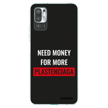 Picasee Xiaomi Redmi Note 10 5G Hülle - Transparentes Silikon - More PLASTENCIAGA