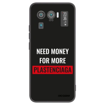 Picasee Xiaomi Mi 11 Ultra Hülle - Schwarzes Silikon - More PLASTENCIAGA