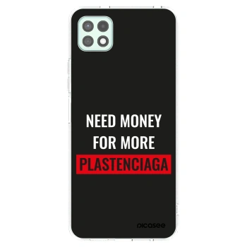 Picasee Samsung Galaxy A22 A226B 5G Hülle - Transparentes Silikon - More PLASTENCIAGA