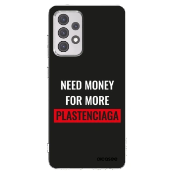 Picasee Samsung Galaxy A52s 5G A528B Hülle - Transparentes Silikon - More PLASTENCIAGA