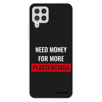 Picasee Samsung Galaxy A22 A225F 4G Hülle - Transparentes Silikon - More PLASTENCIAGA