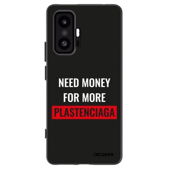 Picasee Xiaomi 11T Pro Hülle - Schwarzes Silikon - More PLASTENCIAGA