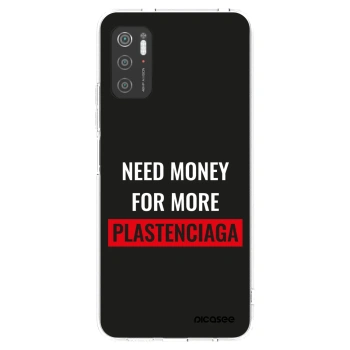 Picasee Xiaomi Poco M3 Pro 5G Hülle - Transparentes Silikon - More PLASTENCIAGA