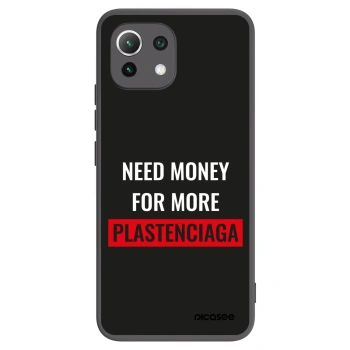 Picasee Xiaomi 11 Lite 5G NE Hülle - Schwarzes Silikon - More PLASTENCIAGA