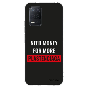 Picasee Realme 8 5G Hülle - Transparentes Silikon - More PLASTENCIAGA