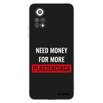 Picasee Xiaomi Poco X4 Pro 5G Hülle - Transparentes Silikon - More PLASTENCIAGA