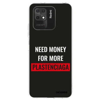 Picasee Xiaomi Redmi 10C Hülle - Transparentes Silikon - More PLASTENCIAGA