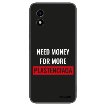 Picasee Vivo Y01 Hülle - Schwarzes Silikon - More PLASTENCIAGA