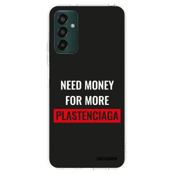Picasee Samsung Galaxy M13 M135F Hülle - Transparentes Silikon - More PLASTENCIAGA